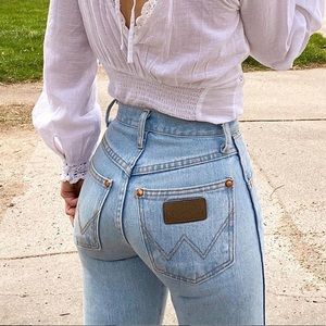 Bleach wrangler jeans